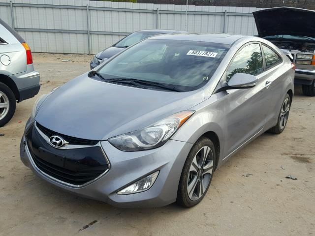 KMHDH6AE1DU001871 - 2013 HYUNDAI ELANTRA CO GRAY photo 2