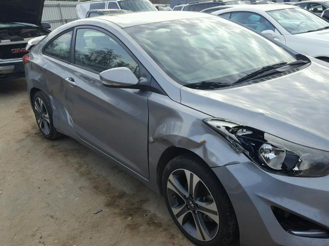 KMHDH6AE1DU001871 - 2013 HYUNDAI ELANTRA CO GRAY photo 9