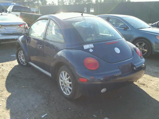3VWCR31C85M414559 - 2005 VOLKSWAGEN NEW BEETLE 蓝色 照片 3