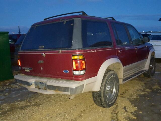 1FMDU34X6SZB43091 - 1995 FORD EXPLORER BURGUNDY photo 4