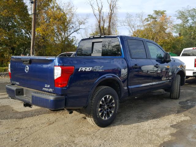 1N6AA1E58JN512389 - 2018 NISSAN TITAN SV BLUE photo 4