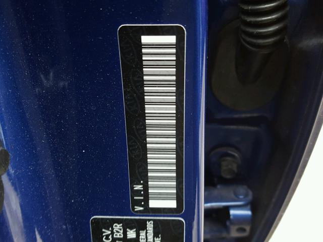 3KPFL4A74HE040802 - 2017 KIA FORTE LX BLUE photo 10