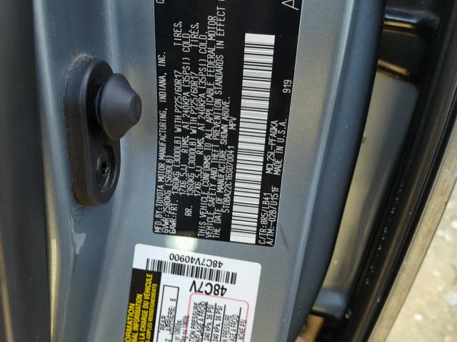 5TDBA22C16S070041 - 2006 TOYOTA SIENNA XLE BLUE photo 10