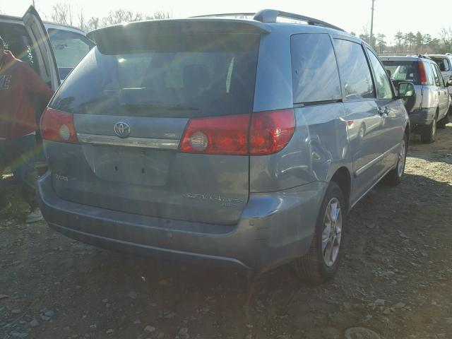 5TDBA22C16S070041 - 2006 TOYOTA SIENNA XLE BLUE photo 4