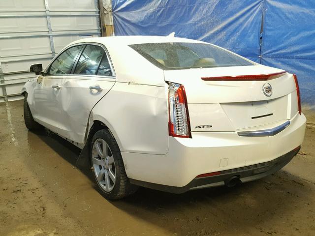 1G6AA5RA3D0150073 - 2013 CADILLAC ATS WHITE photo 3