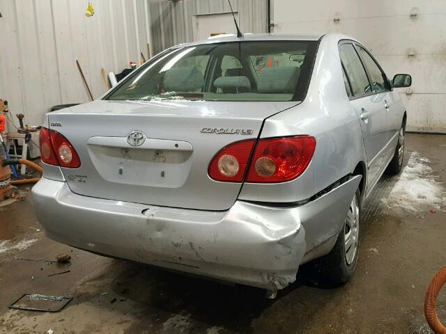 2T1BR32E46C587102 - 2006 TOYOTA COROLLA SILVER photo 4