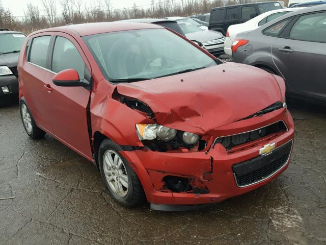 1G1JC6SHXF4104538 - 2015 CHEVROLET SONIC LT RED photo 1