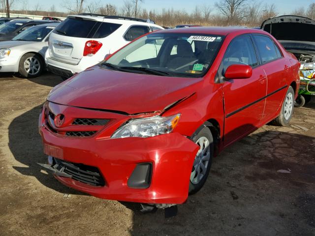 JTDBU4EE3B9136470 - 2011 TOYOTA COROLLA BA RED photo 2