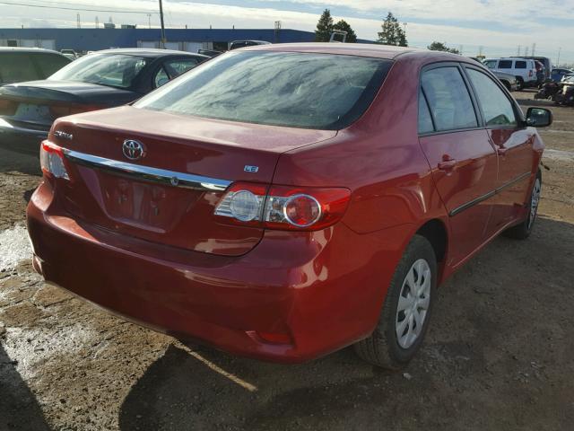 JTDBU4EE3B9136470 - 2011 TOYOTA COROLLA BA RED photo 4