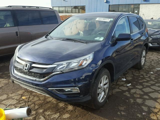 2HKRM4H57GH606198 - 2016 HONDA CR-V EX BLUE photo 2