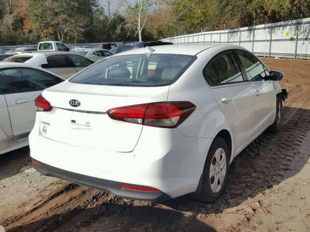 3KPFK4A72HE038758 - 2017 KIA FORTE LX WHITE photo 4