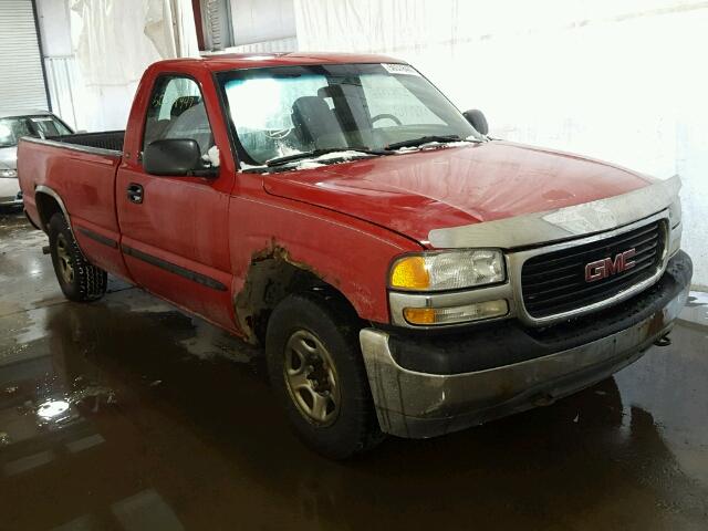 1GTEC14V12E147152 - 2002 GMC NEW SIERRA RED photo 1