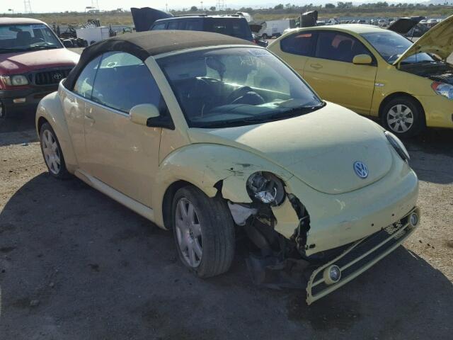 3VWCD21Y03M326820 - 2003 VOLKSWAGEN NEW BEETLE YELLOW photo 1