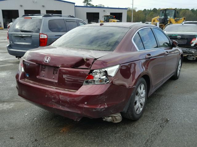 1HGCP26808A103668 - 2008 HONDA ACCORD EXL MAROON photo 4