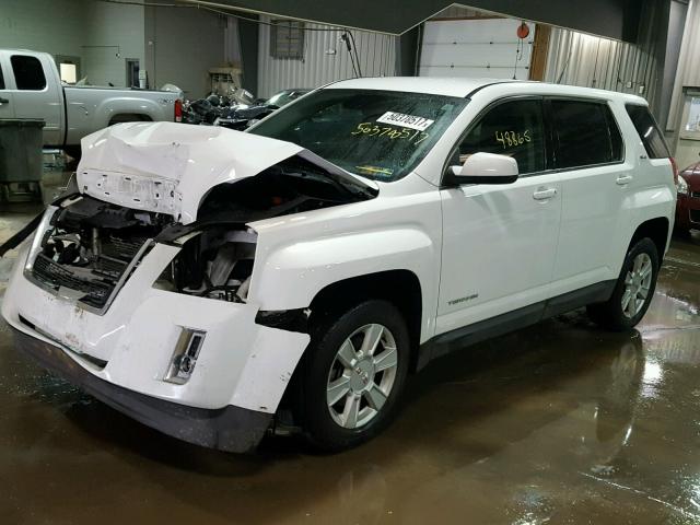 2GKALMEK5C6396195 - 2012 GMC TERRAIN SL WHITE photo 2