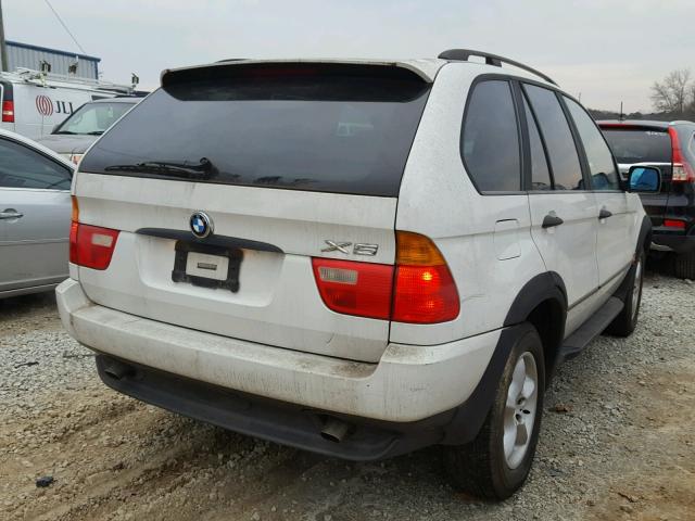 WBAFA53511LP20786 - 2001 BMW X5 3.0I WHITE photo 4