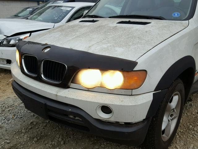 WBAFA53511LP20786 - 2001 BMW X5 3.0I WHITE photo 9