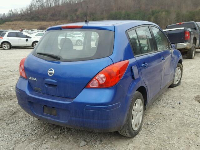 3N1BC1CP7BL396340 - 2011 NISSAN VERSA S BLUE photo 4