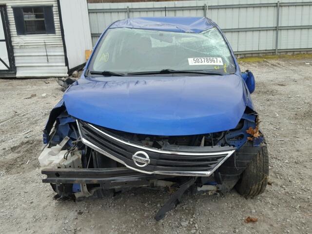 3N1BC1CP7BL396340 - 2011 NISSAN VERSA S BLUE photo 9