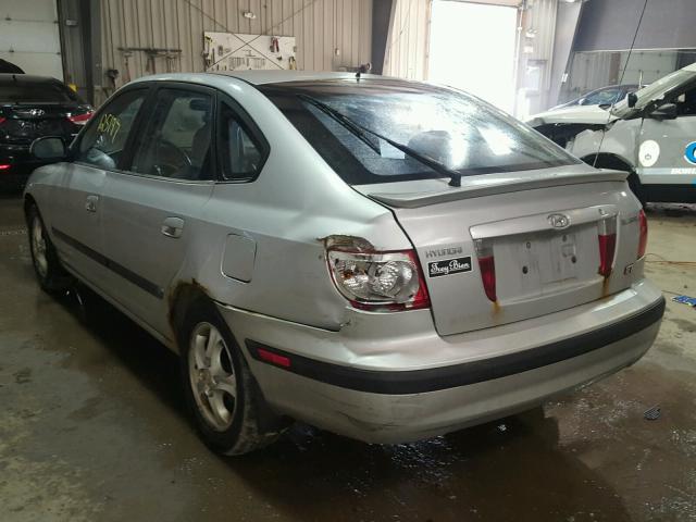 KMHDN56D76U181380 - 2006 HYUNDAI ELANTRA GL SILVER photo 3