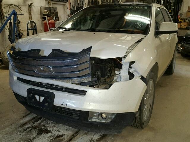 2FMDK49C48BB00687 - 2008 FORD EDGE LIMIT WHITE photo 2