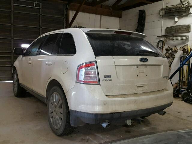 2FMDK49C48BB00687 - 2008 FORD EDGE LIMIT WHITE photo 3