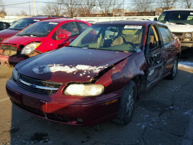 1G1NE52J03M505097 - 2003 CHEVROLET MALIBU LS BURGUNDY photo 2