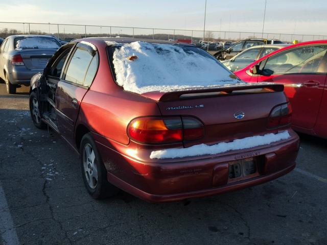 1G1NE52J03M505097 - 2003 CHEVROLET MALIBU LS BURGUNDY photo 3