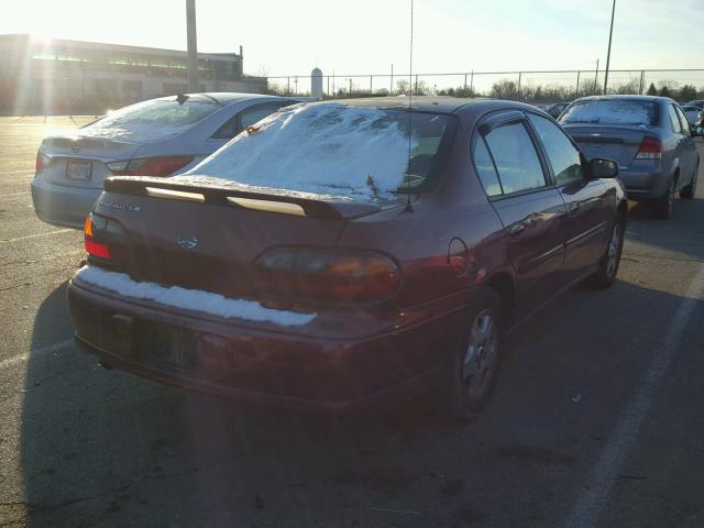 1G1NE52J03M505097 - 2003 CHEVROLET MALIBU LS 勃艮第红 照片 4