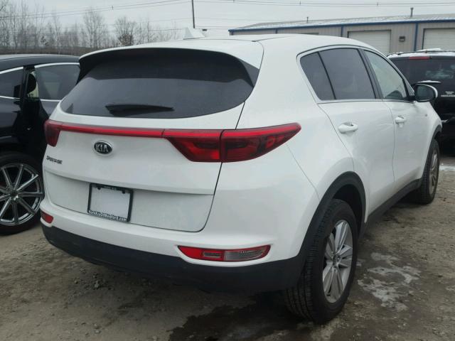 KNDPMCAC6H7186935 - 2017 KIA SPORTAGE L WHITE photo 4