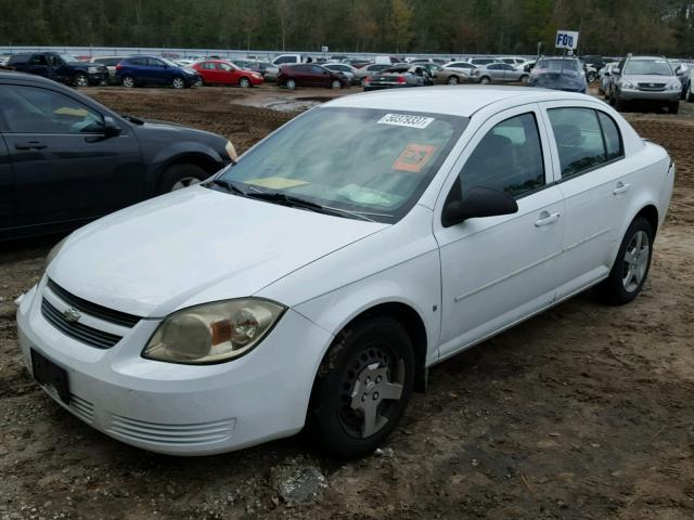 1G1AK58F887321588 - 2008 CHEVROLET COBALT LS WHITE photo 2