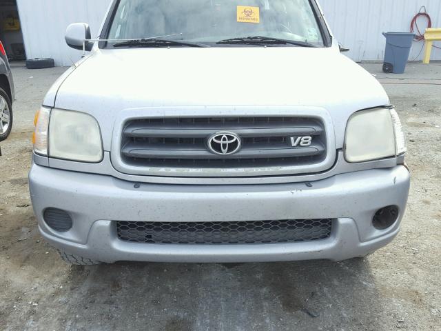 5TDBT44A01S004669 - 2001 TOYOTA SEQUOIA SR SILVER photo 7