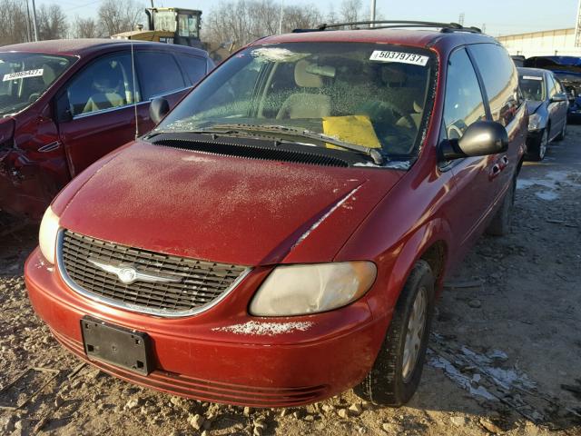 2C4GP44L53R238278 - 2003 CHRYSLER TOWN & COU MAROON photo 2