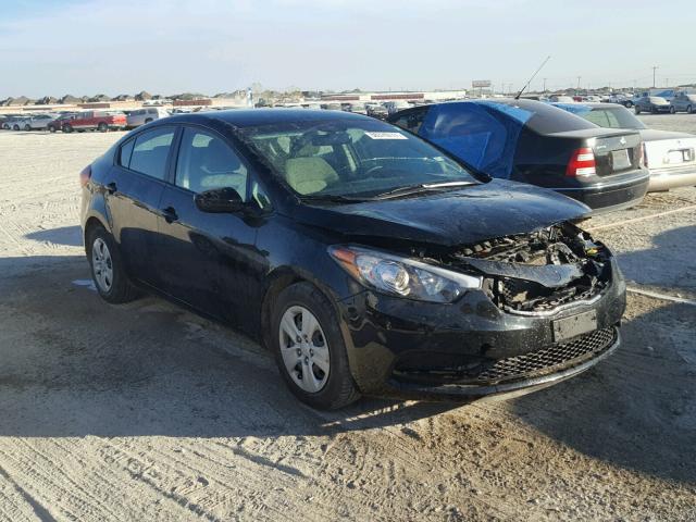 KNAFK4A60G5534883 - 2016 KIA FORTE LX BLACK photo 1