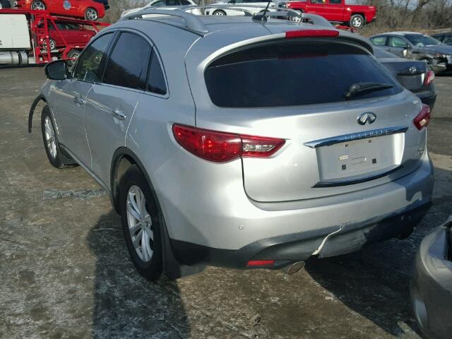 JNRAS18W29M154924 - 2009 INFINITI FX35 SILVER photo 3