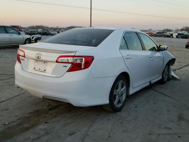 4T1BF1FK6DU221053 - 2013 TOYOTA CAMRY L WHITE photo 4