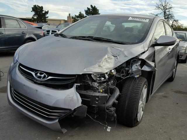 KMHDH4AE6DU805118 - 2013 HYUNDAI ELANTRA GL GRAY photo 2