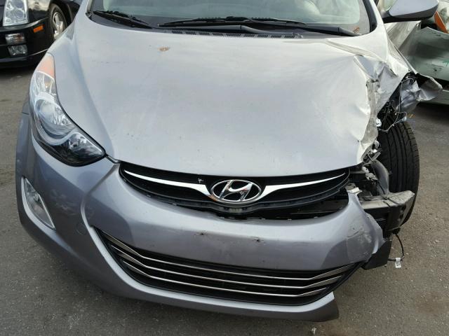 KMHDH4AE6DU805118 - 2013 HYUNDAI ELANTRA GL GRAY photo 7