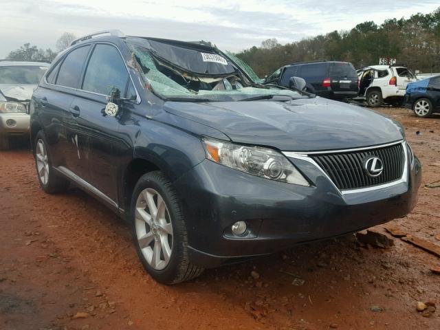 2T2ZK1BAXAC034043 - 2010 LEXUS RX 350 GRAY photo 1