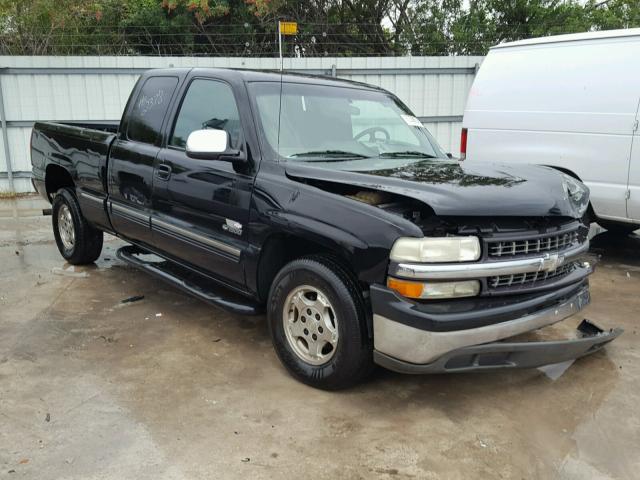 2GCEC19V621112651 - 2002 CHEVROLET SILVERADO BLACK photo 1