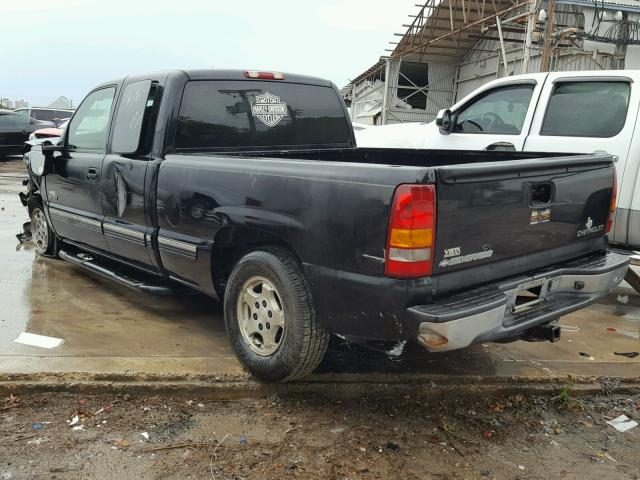 2GCEC19V621112651 - 2002 CHEVROLET SILVERADO BLACK photo 3