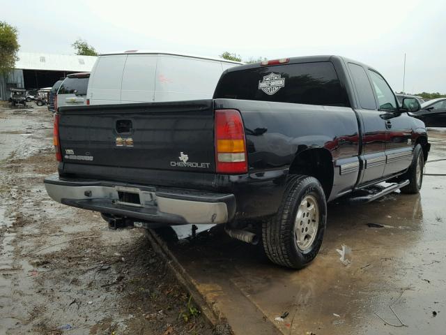 2GCEC19V621112651 - 2002 CHEVROLET SILVERADO BLACK photo 4