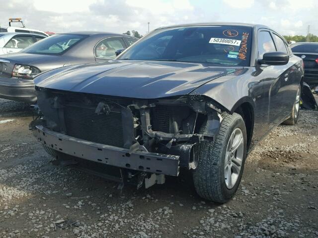 2C3CDXBG9FH847368 - 2015 DODGE CHARGER SE CHARCOAL photo 2