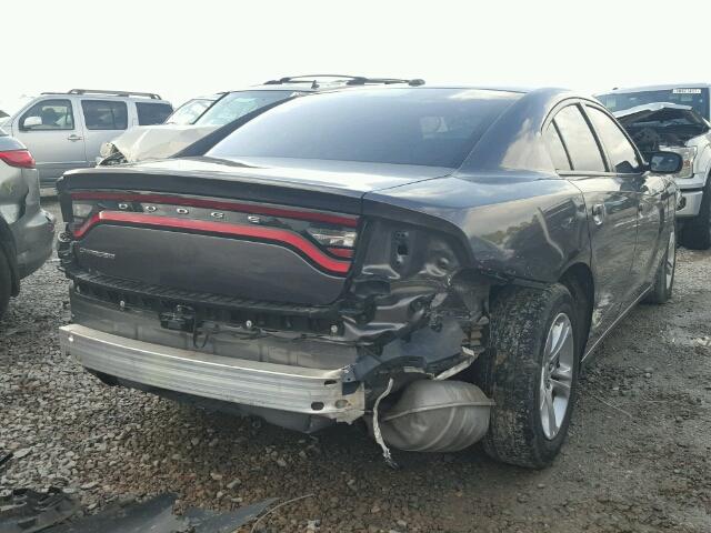 2C3CDXBG9FH847368 - 2015 DODGE CHARGER SE CHARCOAL photo 4