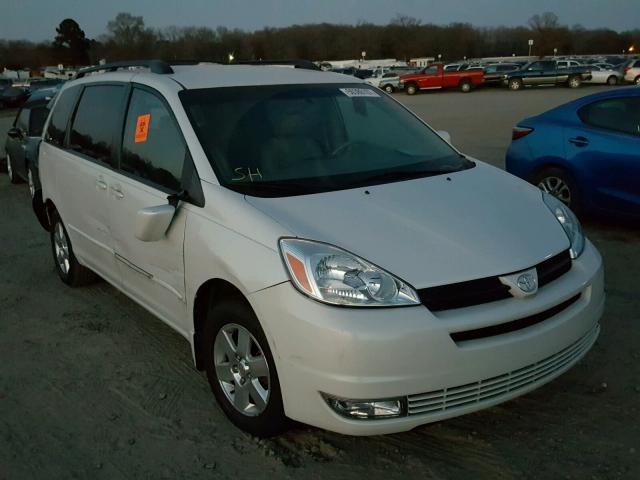 5TDZA22C35S289550 - 2005 TOYOTA SIENNA XLE WHITE photo 1