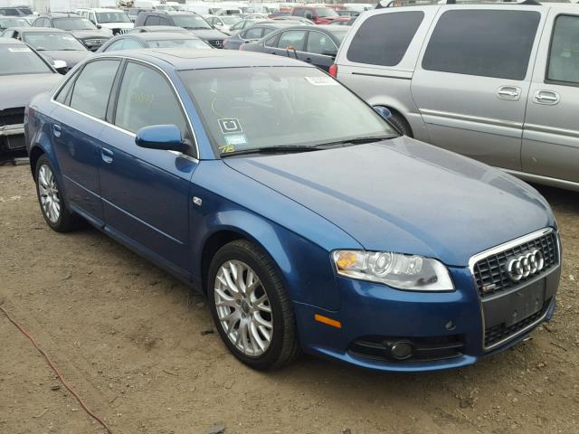 WAUDF78E08A110154 - 2008 AUDI A4 2.0T QU BLUE photo 1