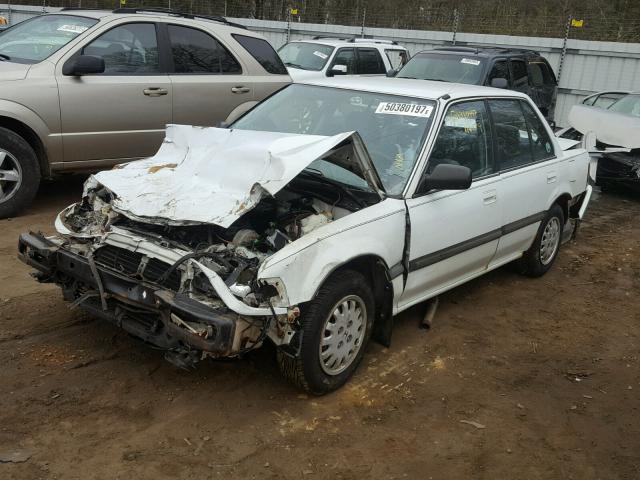 1HGED365XML035732 - 1991 HONDA CIVIC LX WHITE photo 2