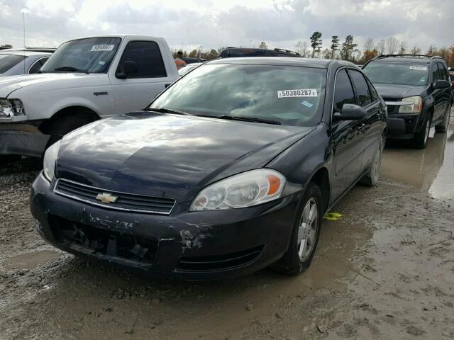 2G1WT58K789274830 - 2008 CHEVROLET IMPALA LT BLACK photo 2