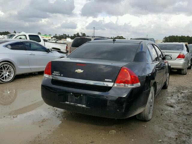 2G1WT58K789274830 - 2008 CHEVROLET IMPALA LT BLACK photo 4