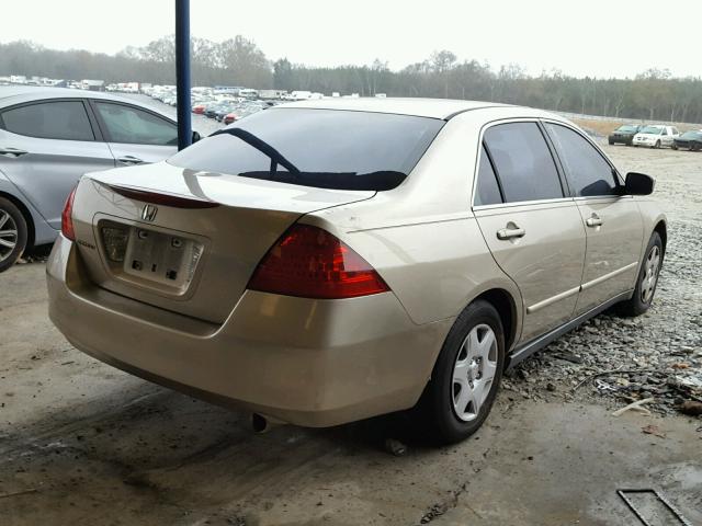 3HGCM56407G707339 - 2007 HONDA ACCORD LX GOLD photo 4